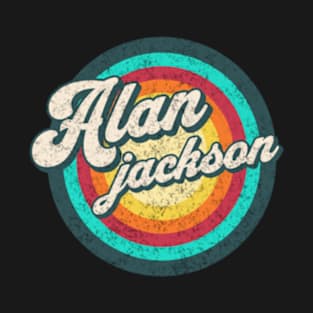 alan/ name in rainbow circle T-Shirt