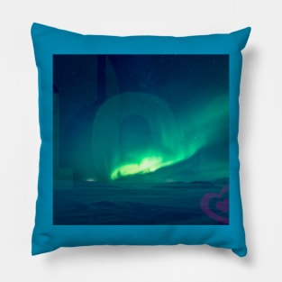 The Northern Lights Logo Pillow