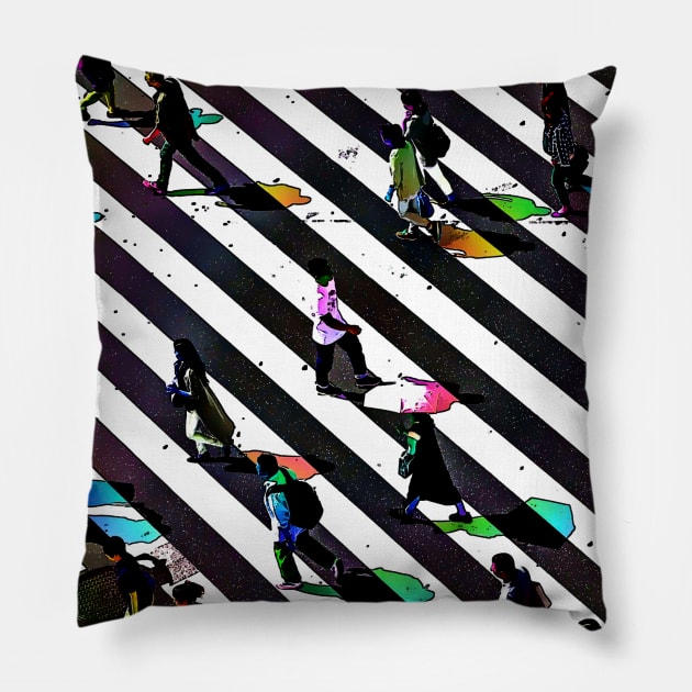 CROSSWALK Pillow by MAYRAREINART