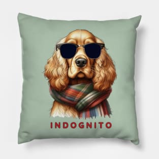 Cocker Spaniel Indognito Pillow