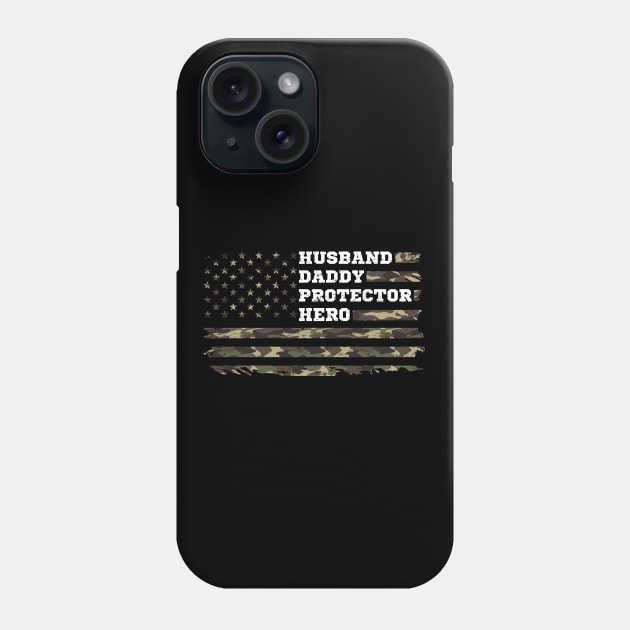 Husband Daddy Protector Hero Gift Phone Case by Delightful Designs