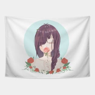 kawaii girl Tapestry