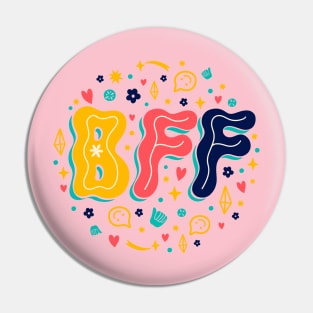 B F F Friendship Pin