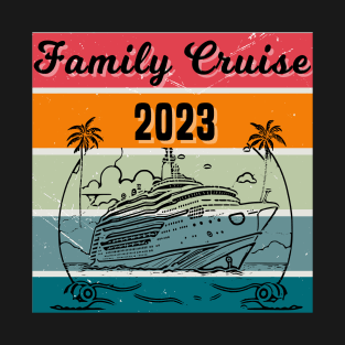 Retro Family Cruise 2023 T-Shirt