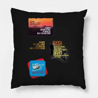 Dad, Father, Happy father's day, My hero, My inspiration Pillow