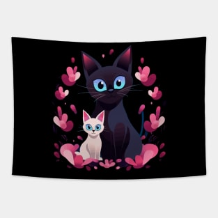 Siamese Cat Mothers Day Tapestry