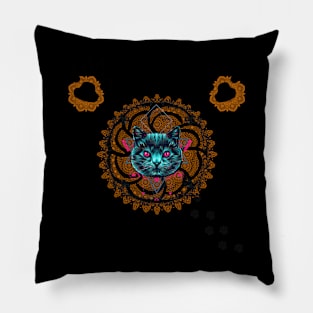 Cat Mandala Pillow