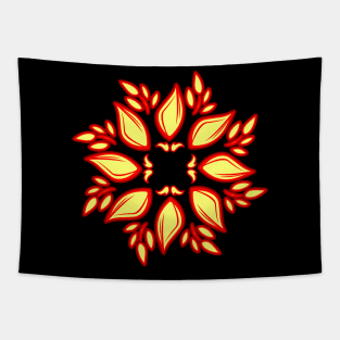 Face Mask Flower 30 Tapestry