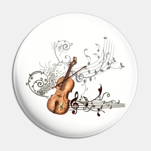 Music, violin Pin