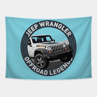 4x4 Offroad Legends: Jeep Wrangler Mountain Tapestry