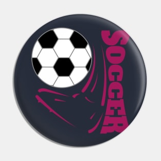 Soccer Foot - Purple Pin