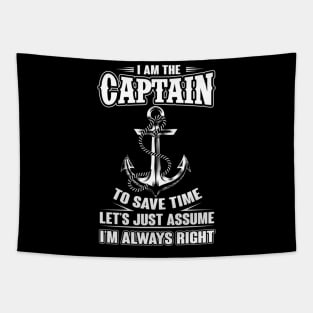 I Am The Captain Boat Captain Tapestry