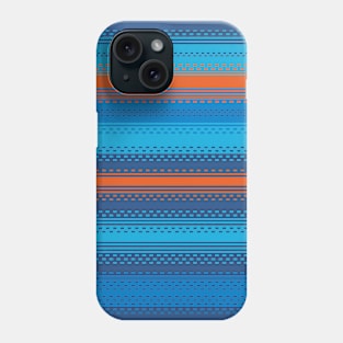 Blue and Orange Stripes Phone Case