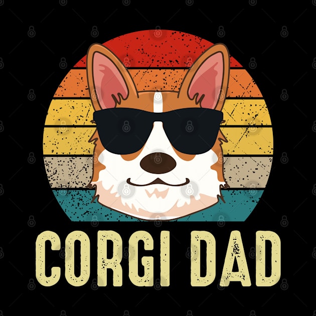 Corgi Dad Retro Vintage Style by little.tunny