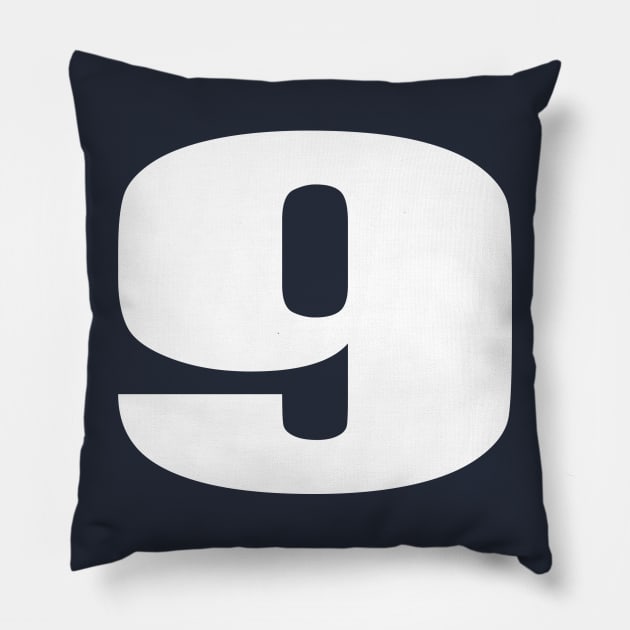 Player Number 9 Pillow by PlanetMonkey