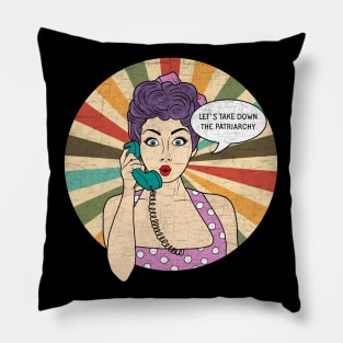 Smash the Patriarchy- Vintage Pillow