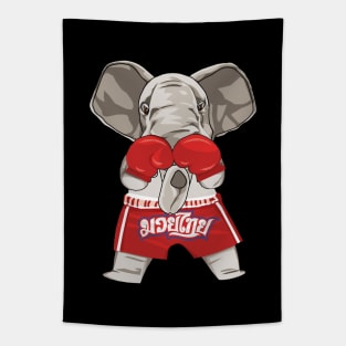 Muay Thai Elephant Tapestry