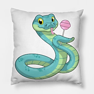 Snake with Lollipop Pillow