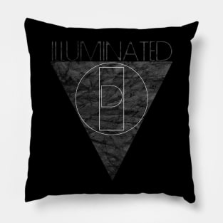 ILLUMINATED VOID - logo - Esoteric Electro Black Ambient Pillow