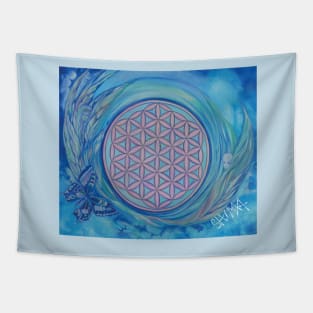 Flower of Life, element of air Tapestry