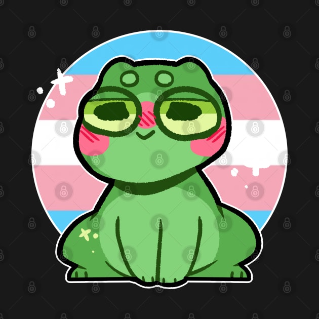 pride frog- Transgender Variant by Brewing_Personalitea