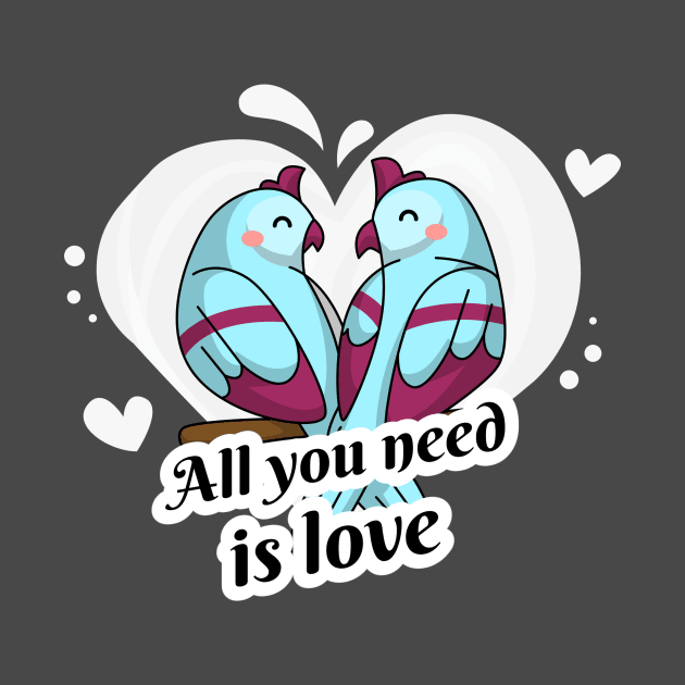 Parrots in Love by Araf Color