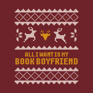 Bookish book Christmas holiday gifts & librarian gift for book nerds, bookworms T-Shirt