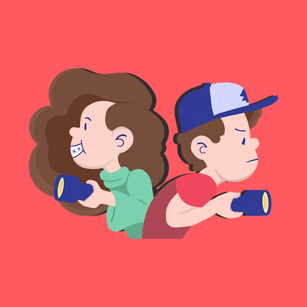 Mabel & Dipper - Gravity Falls by LeCouleur