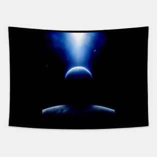 Blue Moon Space Tapestry