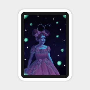 Cute Alien wearing Lolita Fashion Magnet