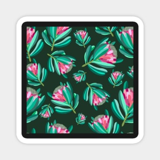 King Protea Repeating Pattern Magnet