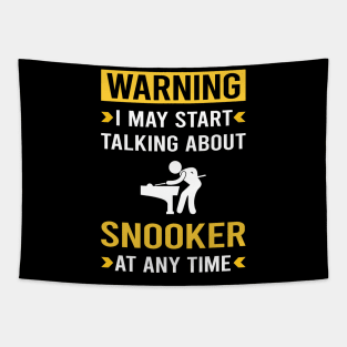 Warning Snooker Tapestry