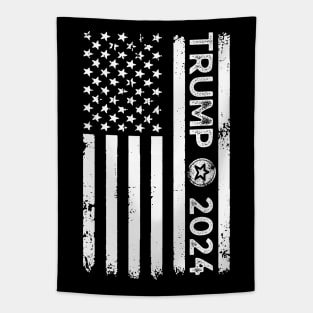 Trump 2024 American Flag Tapestry