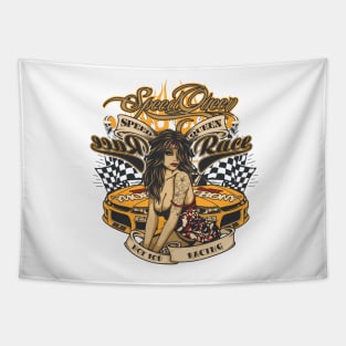 Hot Rod Speed Queen Tapestry