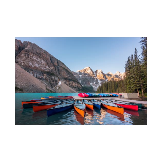 Banff Boat Dock by jswolfphoto