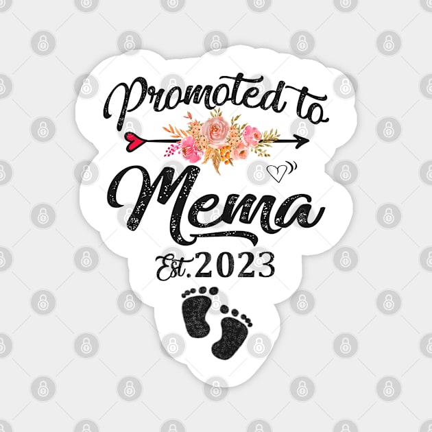 promoted to mema est 2023 Magnet by Leosit