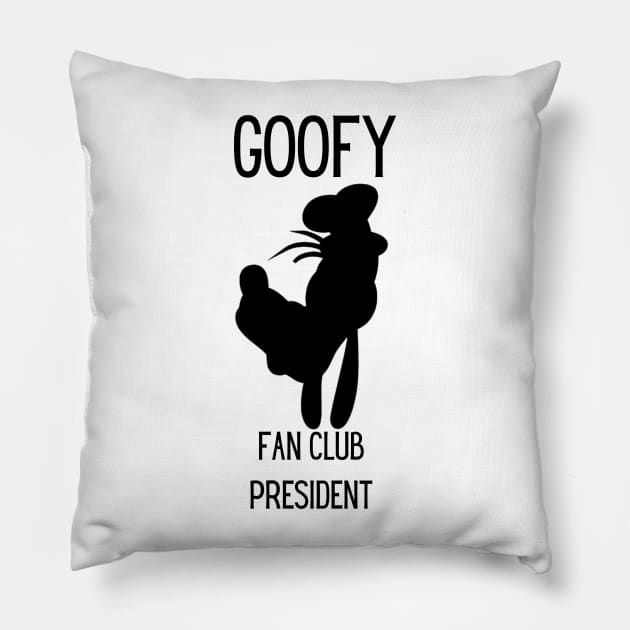 Goofy Fan Club President Pillow by sjames90