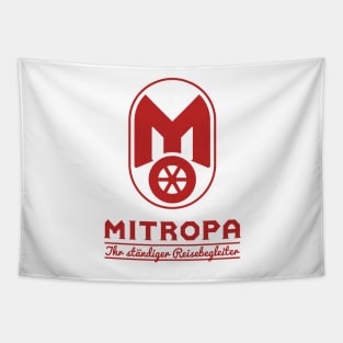 Mitropa logo - your constant travel companion (red) Tapestry