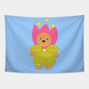 Bonnie Bear - Flower costume Spring Tapestry