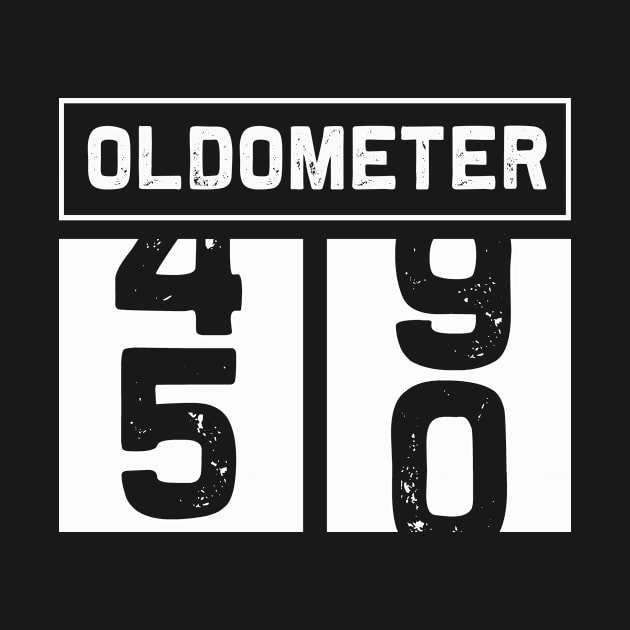 OLDOMETER | 50th Birthday | 1969 Retro Distressed T-Shirt by MerchMadness