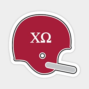 Alabama Chi Omega Retro Helmet Magnet