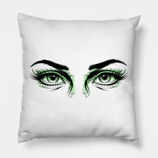 green eyes Pillow