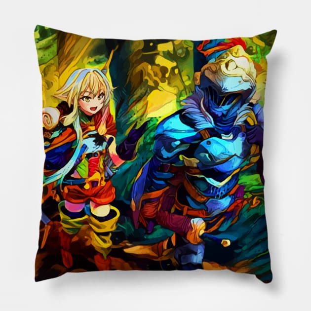 walking together Pillow by hustlart