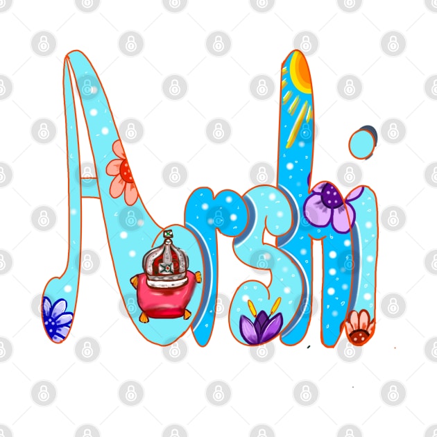 Arshi popular first name. Personalized personalised customised name Arshi by Artonmytee