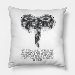 Save elephants Pillow