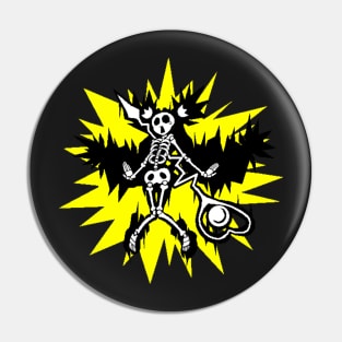 Platinum electrocution sticker Pin