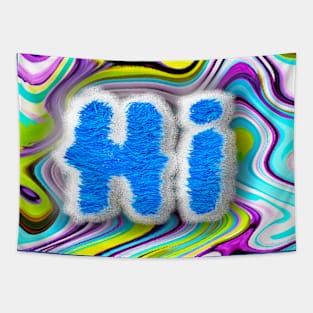 Harry Blue Hi Wave Tapestry