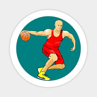 Baskeball player Magnet