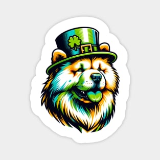 Chow Chow Celebrates Saint Patrick's Day Magnet