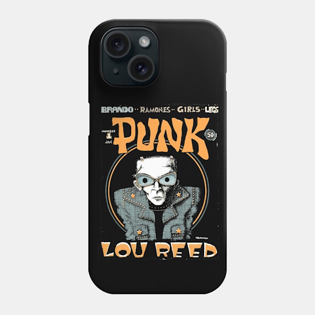 PUNK MAGAZINE- ZINE- LOU REED #1 Phone Case by The Jung Ones
